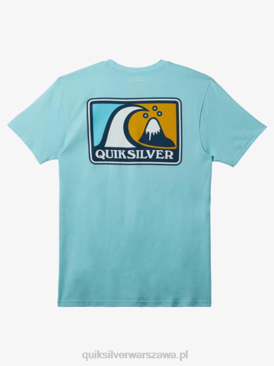 mężczyźni Quiksilver łagodna koszulka z modą bąbelkową 4DBV427 anioł niebieski wrzos
