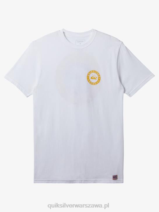 mężczyźni Quiksilver hawajska ściana wody t-shirt 4DBV278 biały