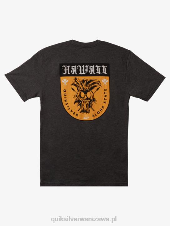 mężczyźni Quiksilver hawajska koszulka z tarczą ikaika 4DBV1006 wrzos węglowy
