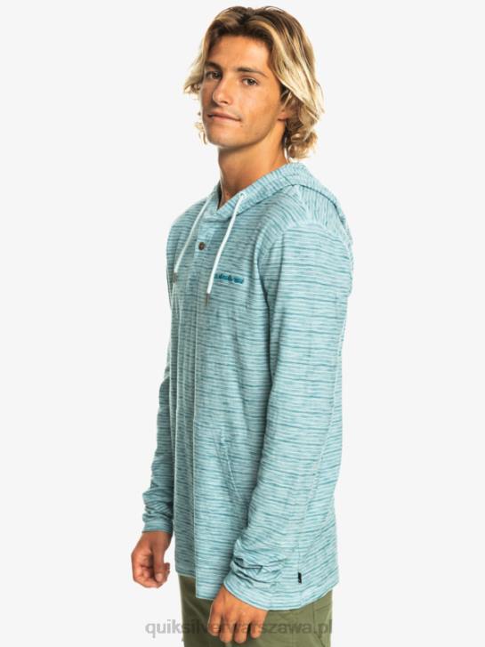mężczyźni Quiksilver kentin bluza z kapturem i długimi rękawami 4DBV1354 niebiański kentin