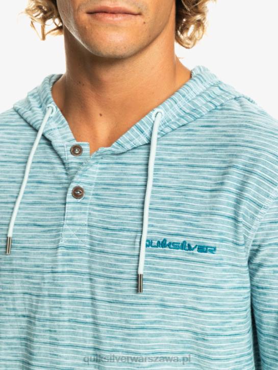 mężczyźni Quiksilver kentin bluza z kapturem i długimi rękawami 4DBV1354 niebiański kentin