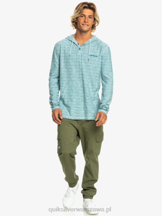 mężczyźni Quiksilver kentin bluza z kapturem i długimi rękawami 4DBV1354 niebiański kentin