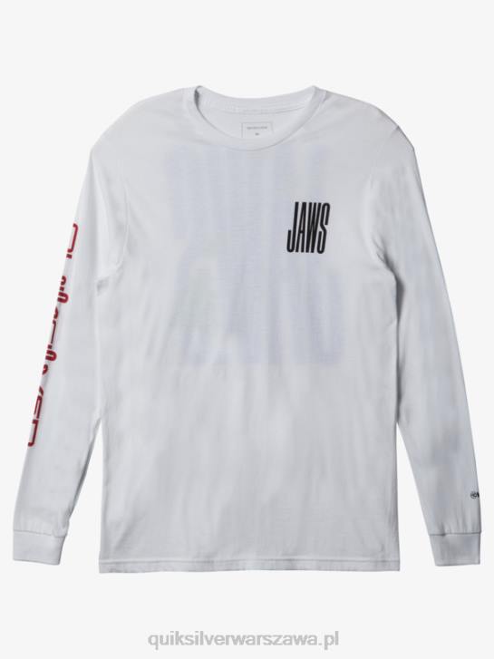 mężczyźni Quiksilver koszulka Jaws Big Wave Challenge ls 4DBV1425 biały