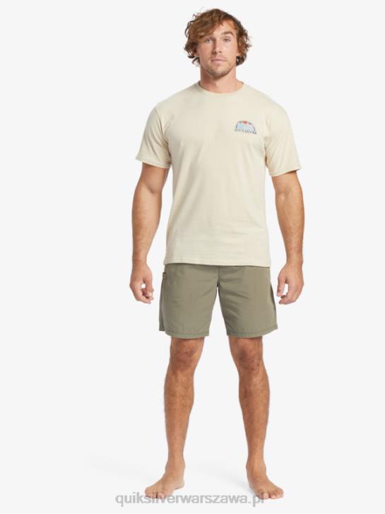 mężczyźni Quiksilver koszulka Waterman Set View 4DBV38 brązowy ryż