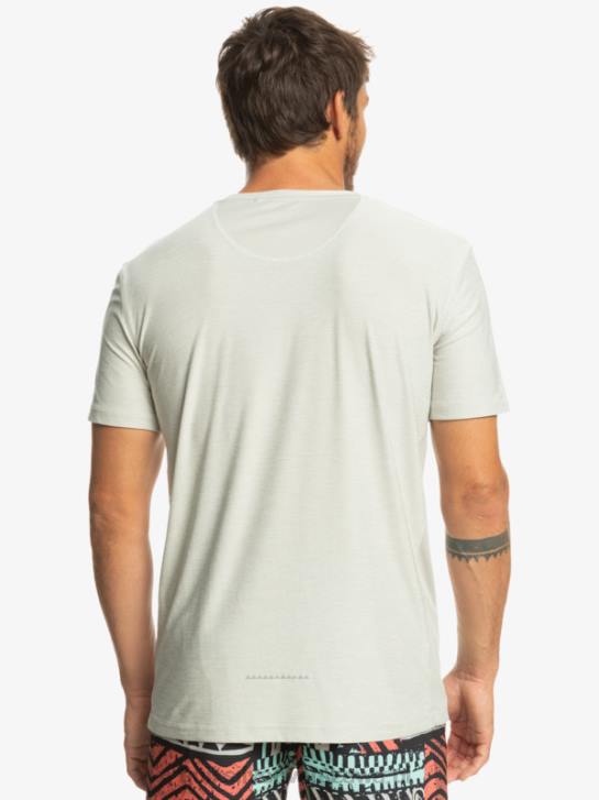 mężczyźni Quiksilver koszulka biegacza wybrzeża 4DBV1329 szary fioletowy wrzos