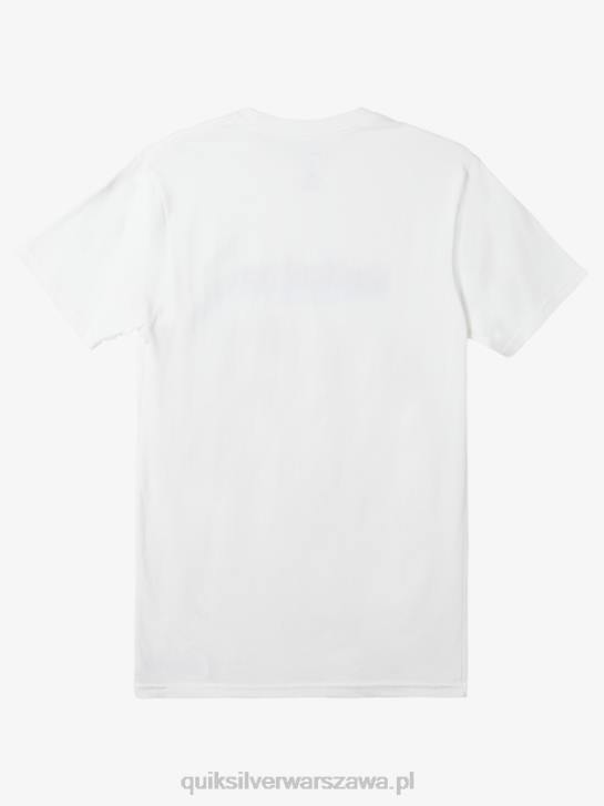 mężczyźni Quiksilver koszulka między wierszami 4DBV978 biały