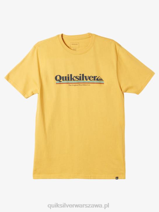 mężczyźni Quiksilver koszulka między wierszami 4DBV979 jasne złoto