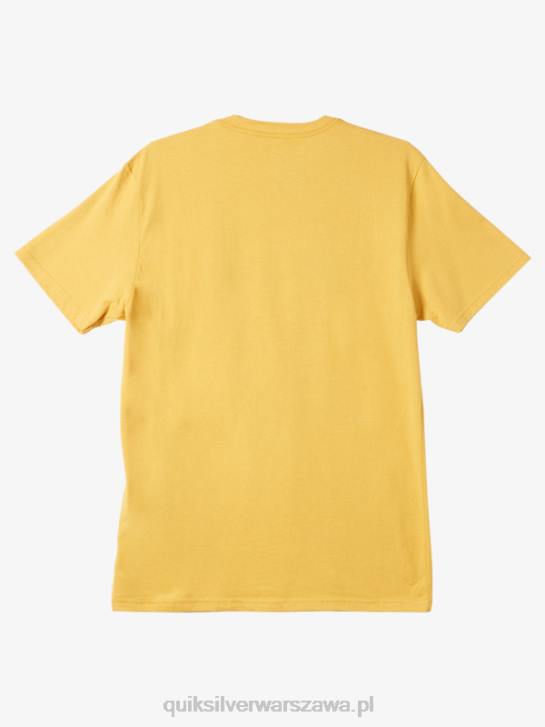 mężczyźni Quiksilver koszulka między wierszami 4DBV979 jasne złoto