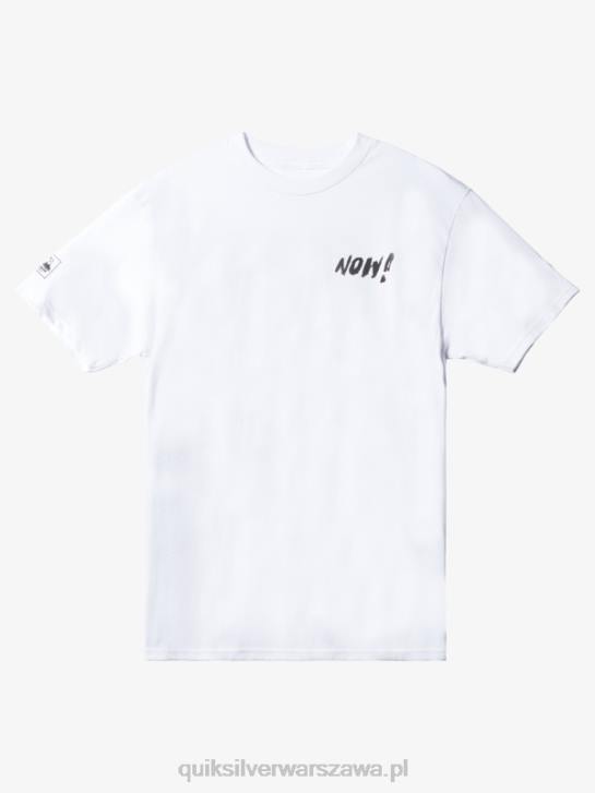 mężczyźni Quiksilver koszulka natas now 4DBV1656 biały