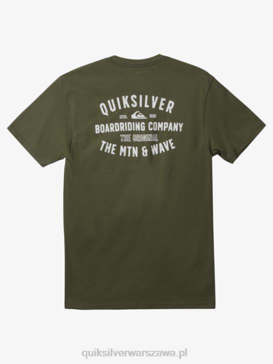 mężczyźni Quiksilver koszulka qs surf lockup 4DBV959 czterolistna koniczyna