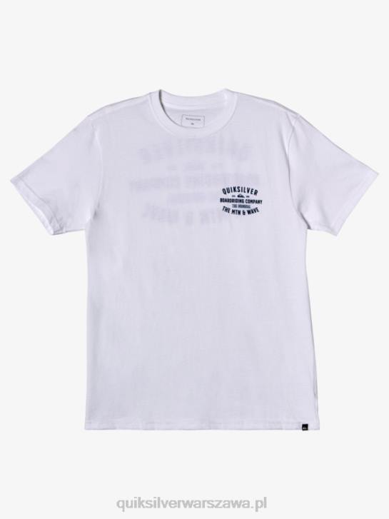 mężczyźni Quiksilver koszulka qs surf lockup 4DBV962 biały