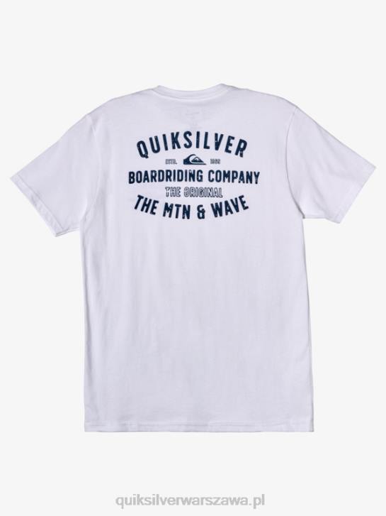 mężczyźni Quiksilver koszulka qs surf lockup 4DBV962 biały