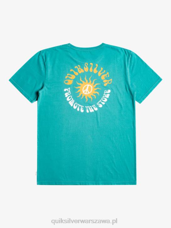 mężczyźni Quiksilver koszulka w kolorze słońca 4DBV1021 bretoński niebieski