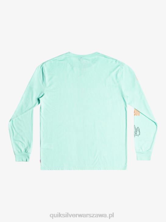 mężczyźni Quiksilver koszulka z długim rękawem fragment natury 4DBV1037 szkło plażowe