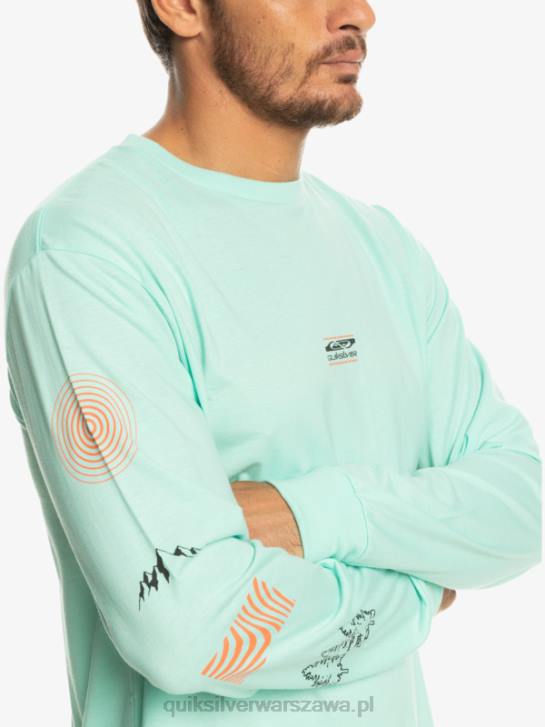 mężczyźni Quiksilver koszulka z długim rękawem fragment natury 4DBV1037 szkło plażowe