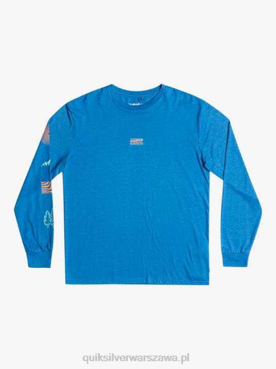 mężczyźni Quiksilver koszulka z długim rękawem fragment natury 4DBV1038 nurkowanie w kolorze niebieskim