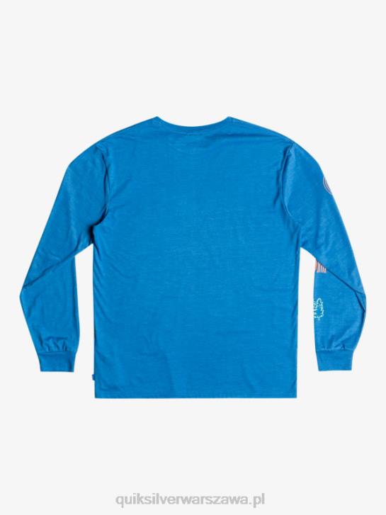 mężczyźni Quiksilver koszulka z długim rękawem fragment natury 4DBV1038 nurkowanie w kolorze niebieskim