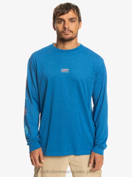 mężczyźni Quiksilver koszulka z długim rękawem fragment natury 4DBV1038 nurkowanie w kolorze niebieskim