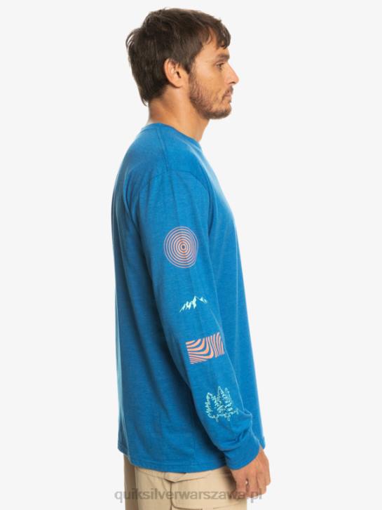 mężczyźni Quiksilver koszulka z długim rękawem fragment natury 4DBV1038 nurkowanie w kolorze niebieskim