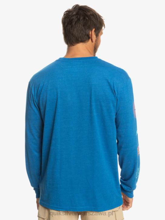 mężczyźni Quiksilver koszulka z długim rękawem fragment natury 4DBV1038 nurkowanie w kolorze niebieskim