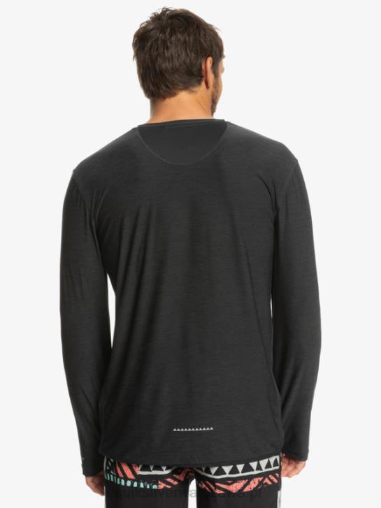 mężczyźni Quiksilver koszulka z długim rękawem typu coast runner 4DBV1348 fantomowy wrzos