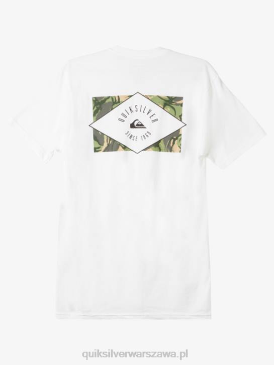 mężczyźni Quiksilver koszulka z kółkiem 4DBV1119 biały
