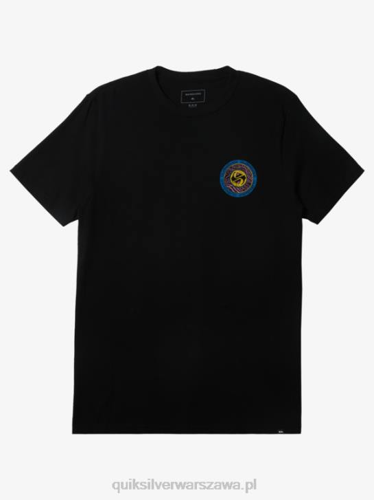 mężczyźni Quiksilver koszulka z kółkiem 4DBV308 czarny