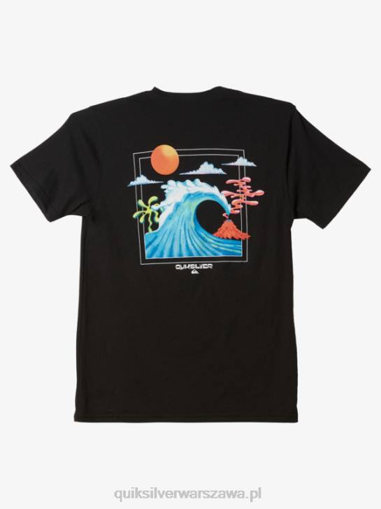mężczyźni Quiksilver koszulka z łóżkiem oceanicznym 4DBV1476 czarny