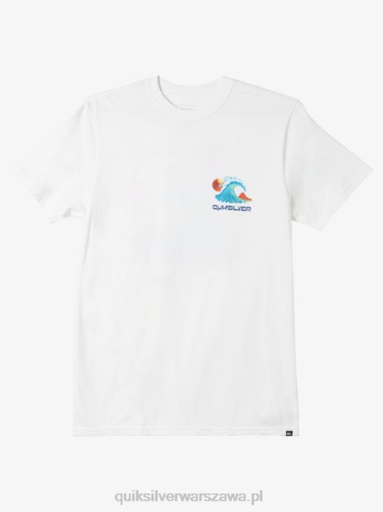 mężczyźni Quiksilver koszulka z łóżkiem oceanicznym 4DBV1477 biały