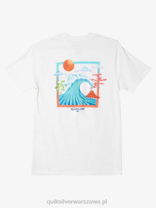 mężczyźni Quiksilver koszulka z łóżkiem oceanicznym 4DBV1477 biały