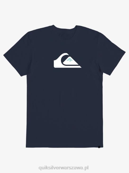 mężczyźni Quiksilver koszulka z logo firmy 4DBV1382 granatowa marynarka