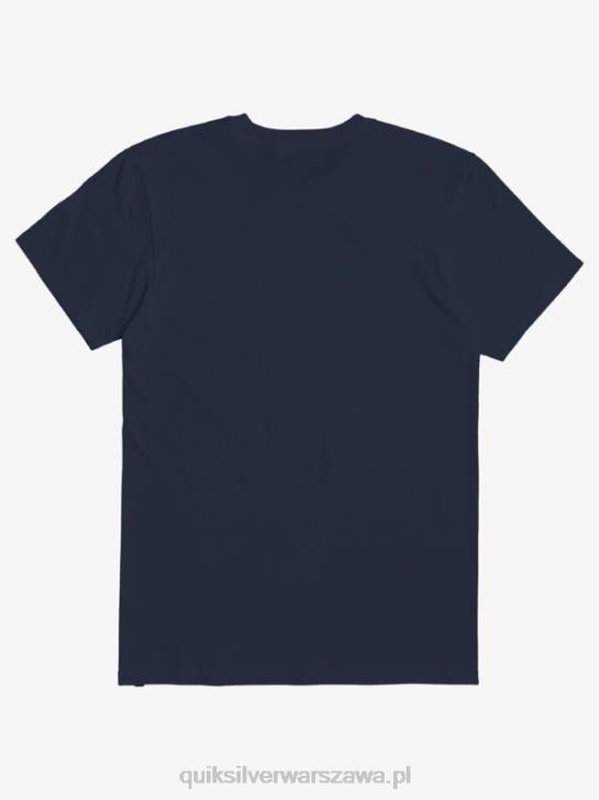 mężczyźni Quiksilver koszulka z logo firmy 4DBV1382 granatowa marynarka
