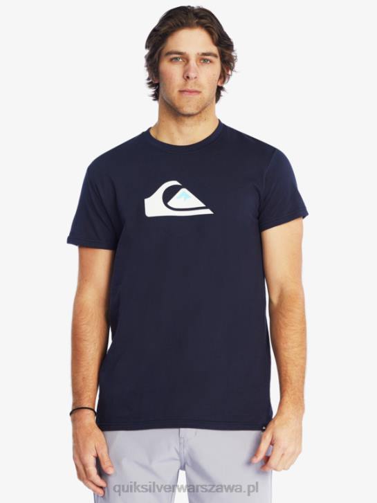 mężczyźni Quiksilver koszulka z logo firmy 4DBV1382 granatowa marynarka