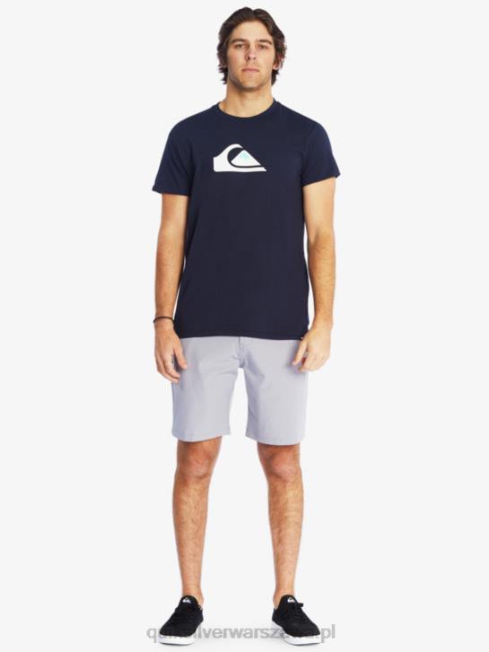 mężczyźni Quiksilver koszulka z logo firmy 4DBV1382 granatowa marynarka