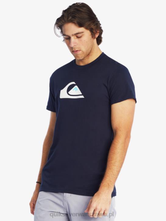 mężczyźni Quiksilver koszulka z logo firmy 4DBV1382 granatowa marynarka