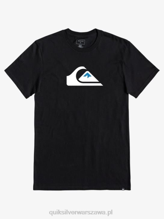 mężczyźni Quiksilver koszulka z logo firmy 4DBV1383 czarny