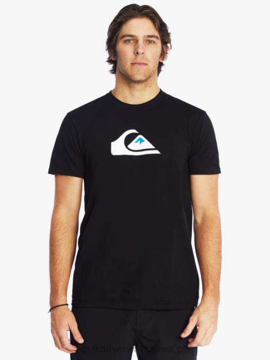mężczyźni Quiksilver koszulka z logo firmy 4DBV1383 czarny