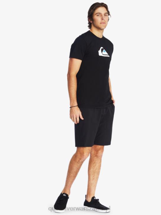 mężczyźni Quiksilver koszulka z logo firmy 4DBV1383 czarny