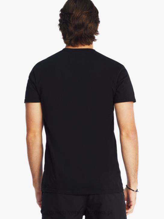 mężczyźni Quiksilver koszulka z logo firmy 4DBV1383 czarny