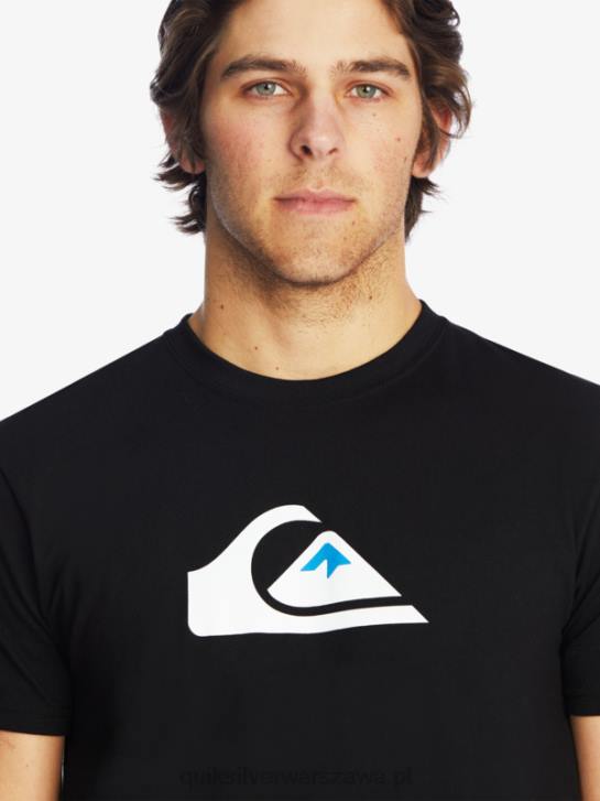 mężczyźni Quiksilver koszulka z logo firmy 4DBV1383 czarny