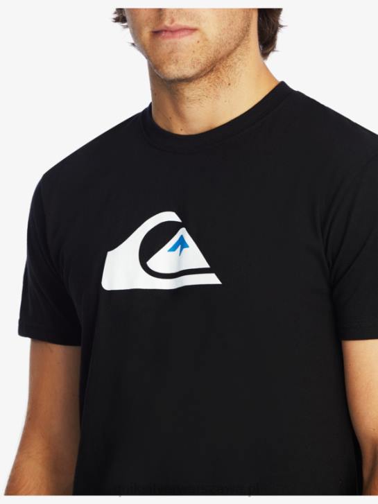 mężczyźni Quiksilver koszulka z logo firmy 4DBV1383 czarny