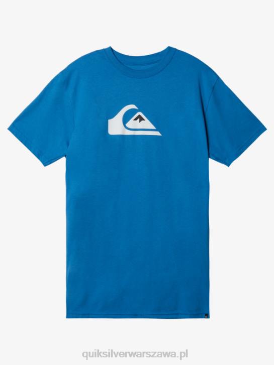 mężczyźni Quiksilver koszulka z logo firmy 4DBV1385 Vallarta niebieski