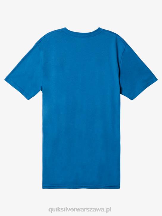 mężczyźni Quiksilver koszulka z logo firmy 4DBV1385 Vallarta niebieski
