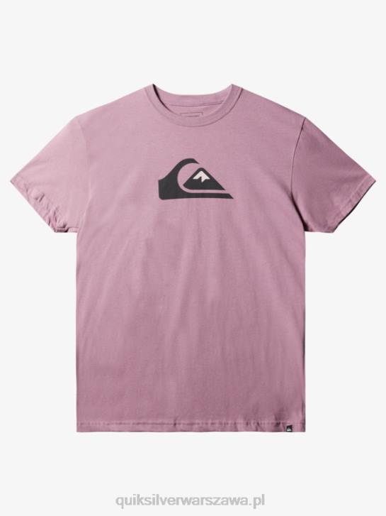 mężczyźni Quiksilver koszulka z logo firmy 4DBV1388 zakurzona orchidea