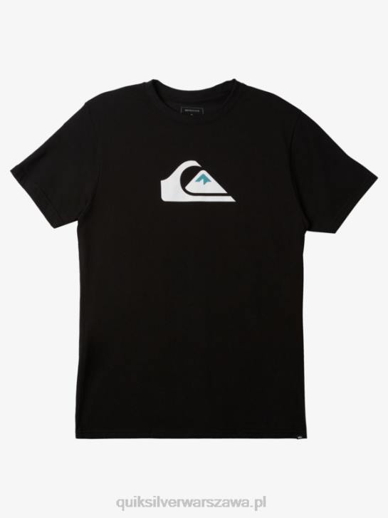 mężczyźni Quiksilver koszulka z logo firmy 4DBV189 czarny