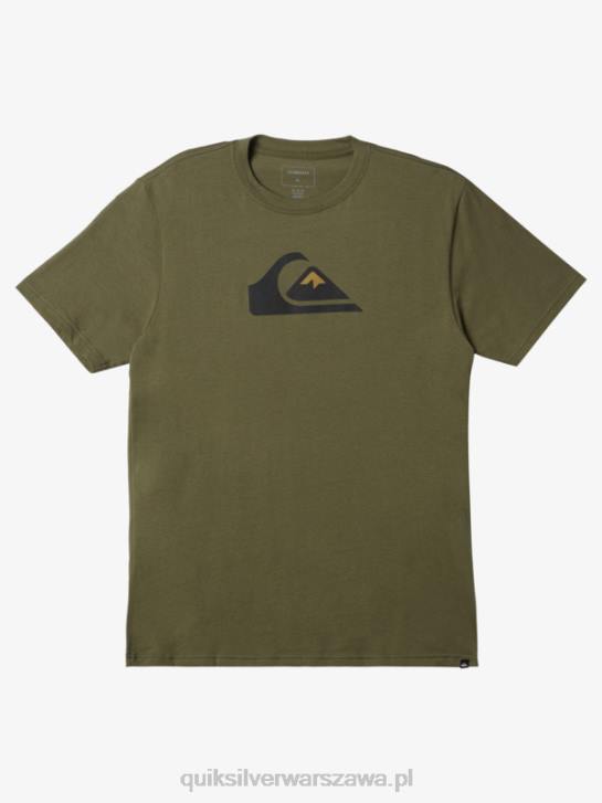 mężczyźni Quiksilver koszulka z logo firmy 4DBV192 czterolistna koniczyna