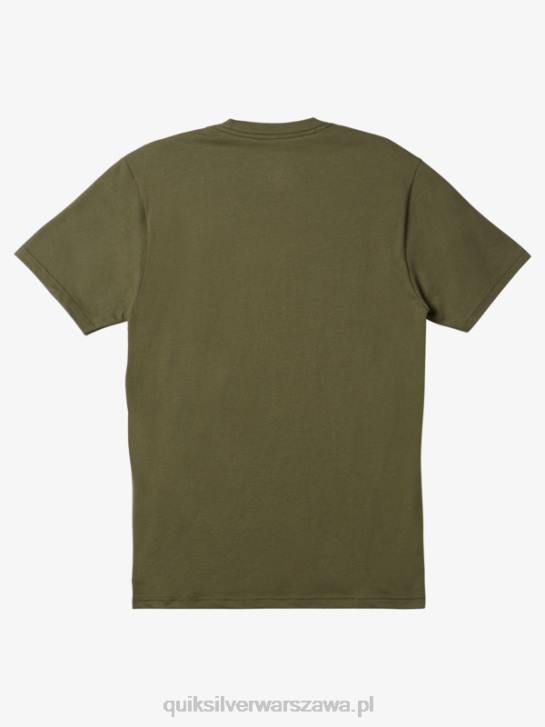 mężczyźni Quiksilver koszulka z logo firmy 4DBV192 czterolistna koniczyna