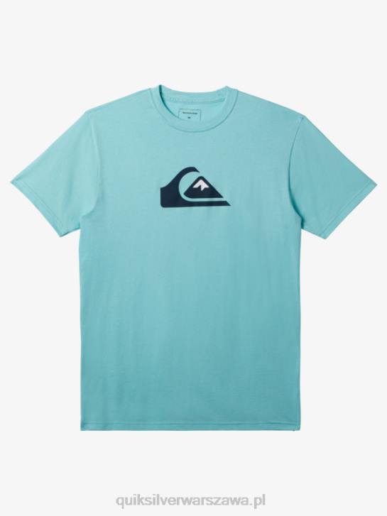 mężczyźni Quiksilver koszulka z logo firmy 4DBV193 anioł niebieski