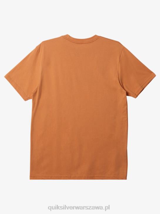 mężczyźni Quiksilver koszulka z logo firmy 4DBV194 miedziana opalenizna