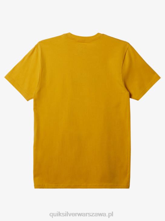 mężczyźni Quiksilver koszulka z logo firmy 4DBV195 żółtko żółte